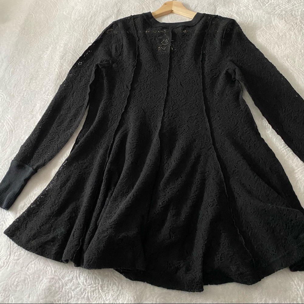 NWT Free People Black Crocheted - Picture 10 of 11